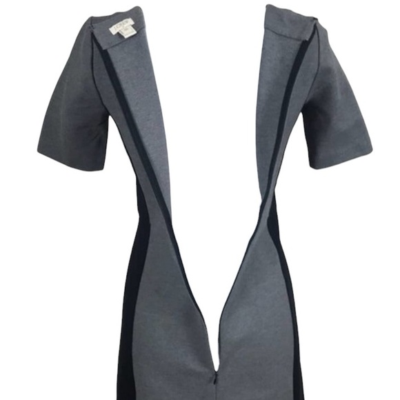 J CREW Colorblock Panel Ponte Knit Stretch Elbow Sleeve Dress size 6 - Picture 11 of 14